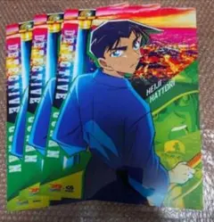 名探偵コナン　くら寿司　クリアポスター　服部平次 3枚セット