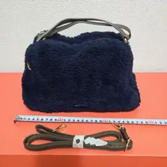 grove ネイビー ファーショルダーバッグ 新品 未使用 送料込み価格