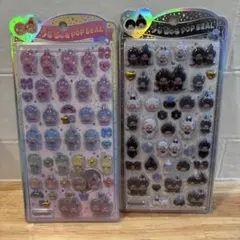 【正規品】 うるちゅるポップシール　モンチッチ　モノクロ　レインボー