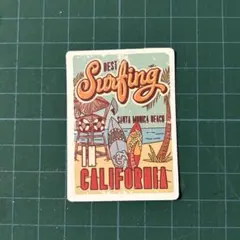 防水ステッカー　サーフィン　ハワイ　ビーチ