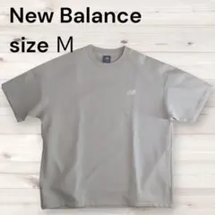ニューバランス Tシャツ M グレージュ ポケット付 テック 半袖古着 NBのサムネイル