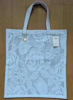 未使用タグ付き 近沢レース　 エコバッグ 38×37cm