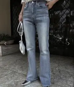 アメリ　ブーツカットデニム