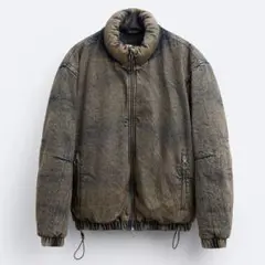 ZARA キルティングデニムジャンパー