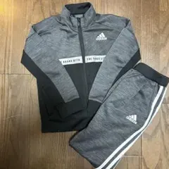 adidas ジャージセット 120グレー/ブラック