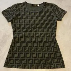 FENDI ズッカ柄 半袖 ポロシャツ Vネック ヴィンテージ 40 - メルカリ
