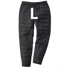 新品★ワークマン　洗えるフィージョンダウンライドパンツ　L 黒　登山　防寒