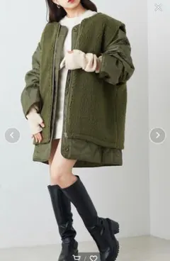 Chico ボアベスト＋キルティングライナーSET