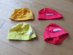 セントラル水泳帽３点＋おまけ　赤、黄