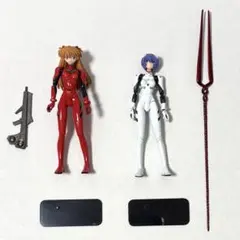 リボルテックミニチュア　新世紀エヴァンゲリオン　アスカ / レイ