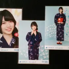 寺田蘭世 生写真 2016julyⅣ(浴衣) ３種