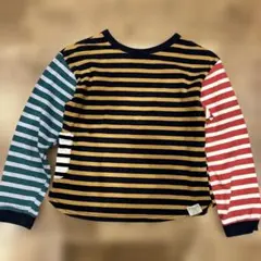 美品ブリーズ　ボーダーロンT 140センチ