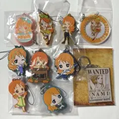 ONE PIECE ナミ ラバスト アクリルキーホルダー 10点セット