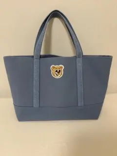 フェイラー　オールドテディワッペントートバッグ　ライトブルー