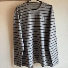 THE NORTH FACE 登山用ロングTシャツ　グレー、パープルストライプ