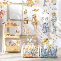 新作‼️ 少女のootd PETマスキングテープ 6種 シール コラージュ1