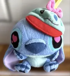 スティッチ ぬいぐるみ スクランプ 帽子付き