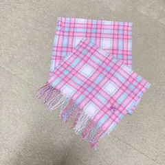 バービー　マフラー　ピンク　チェック