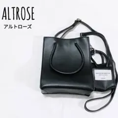 ALTROSE 美品 2way ショルダーバッグ ミニトート ポーチ付き 黒