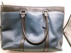 【32161】COACH　コーチ　トートバック　ブルー　メンズ　大容量バッグのサムネイル