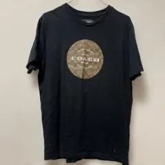 COACH ロゴプリント Tシャツ ブラック M