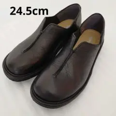 革靴 ブラック 24.5cm レディース Biracle スリッポン