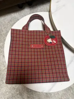 ファミリア 赤 小サイズ トートバック