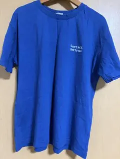 MUTUAL CRUSH ロゴプリント Tシャツ ブルー M