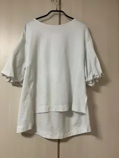 greenlabel relaxingホワイト 半袖ブラウス パフスリーブのサムネイル