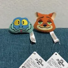 ズートピア2 ぬいぐるみフェイスリング ニック ゲイリー