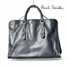 Paul Smith ポールスミス ブリーフケース レザー ネイビー A4収納
