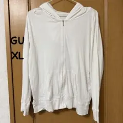 GU UVカット　フルジップパーカ(長袖) ホワイト XL