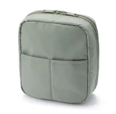 無印良品 ナイロンポーチ スクエアポーチ ミントグリーン