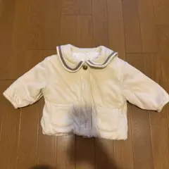 クリーム色 襟付きアウター 80サイズ