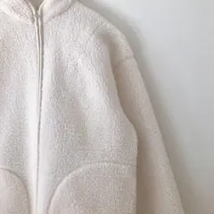 無印良品 MUJI ボア フリース ジップアップ ジャケット XS-S