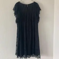 NATURAL BEAUTY BASIC 【Ｍ】 ワンピース 刺繍 レース 黒