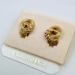 美品　ディオール　ゴールド イヤリング アクセサリー　ロゴのサムネイル