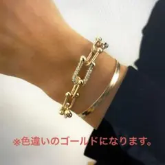 新品未使用 ハードウェアU字チェーン Tiffany 好きのブレスレットのサムネイル