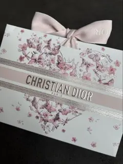 DIOR 2026春限定 花柄 ピンク ショッパー ギフトバッグ