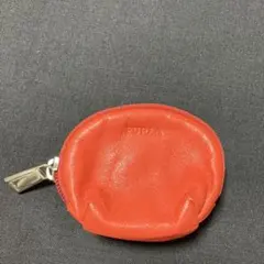 FURLA コインケース ラウンドファスナー オレンジ