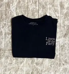 repipiarmario レピピアルマリオ Tシャツ 黒 バックプリント 花柄