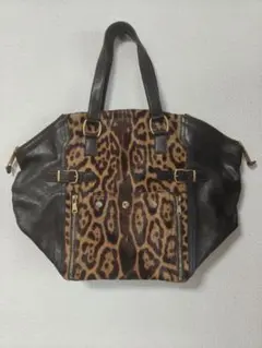 Yves Saint Laurent レオパード トートバッグのサムネイル