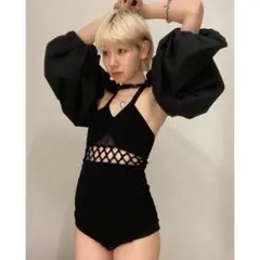 FETICO フェティコ fetico フリルニットボディスーツ エクリュ - メルカリ