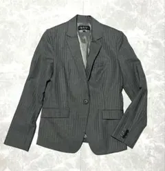 美品✨️ インディヴィ INDIVI ストライプ テーラードジャケット 38サイズ