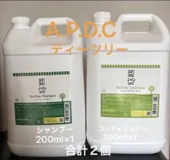 正規品　APDC ティーツリー　シャンプー&コンディショナー200ml2袋セットのサムネイル
