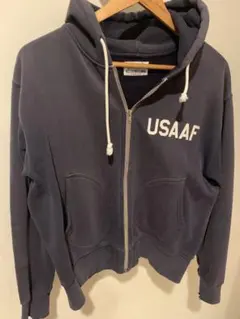 McCOY'S USAAF ジップアップパーカー ネイビー Lのサムネイル