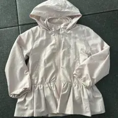 petit main フリル付きフードジャケット 130