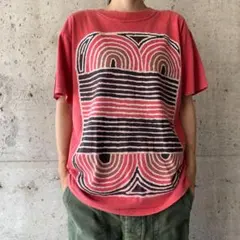 【475】ヴィンテージ Tシャツ 95年 アート グラフィック ぐるぐる 90s