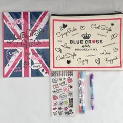 ナルミヤ ブルークロスガール ステーショナリーセット