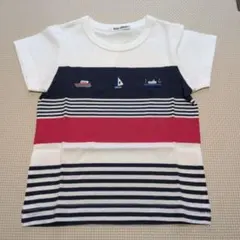 新品　familiar ファミリア 半袖Tシャツ 100cm　船のサムネイル